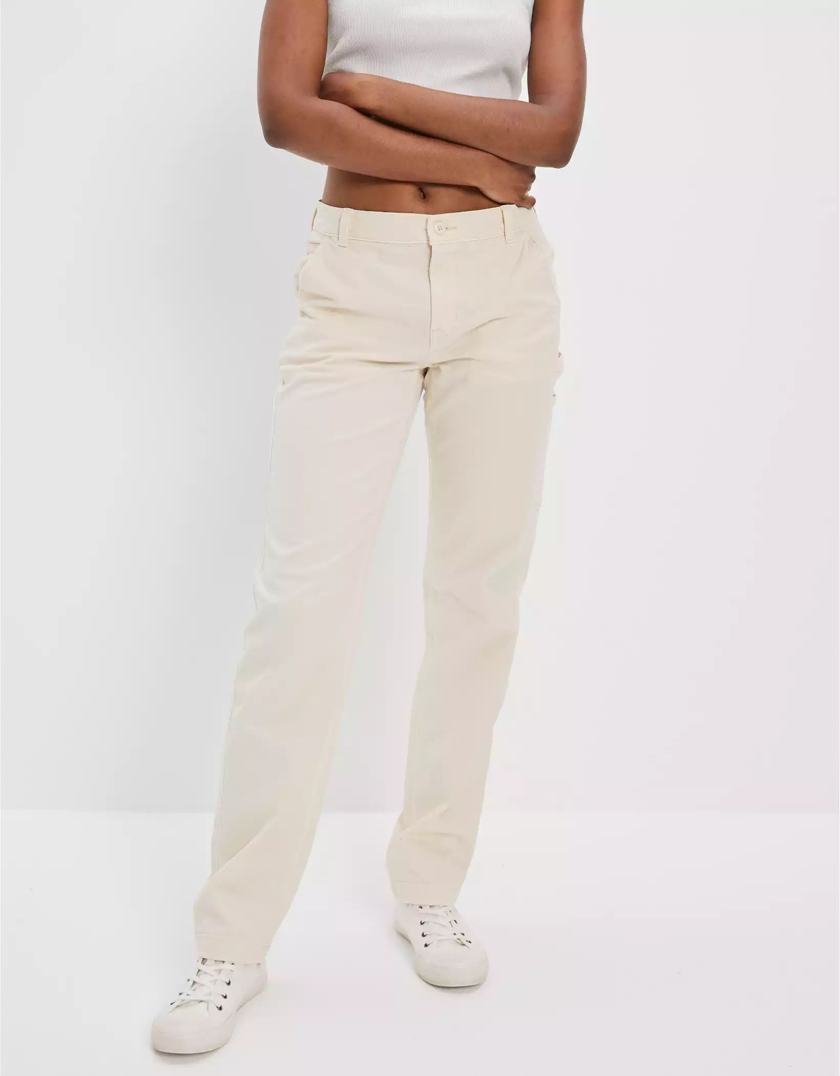 AE Stretch High-Waisted Straight Leg Carpenter Pant | American Eagle Outfitters (US & CA)