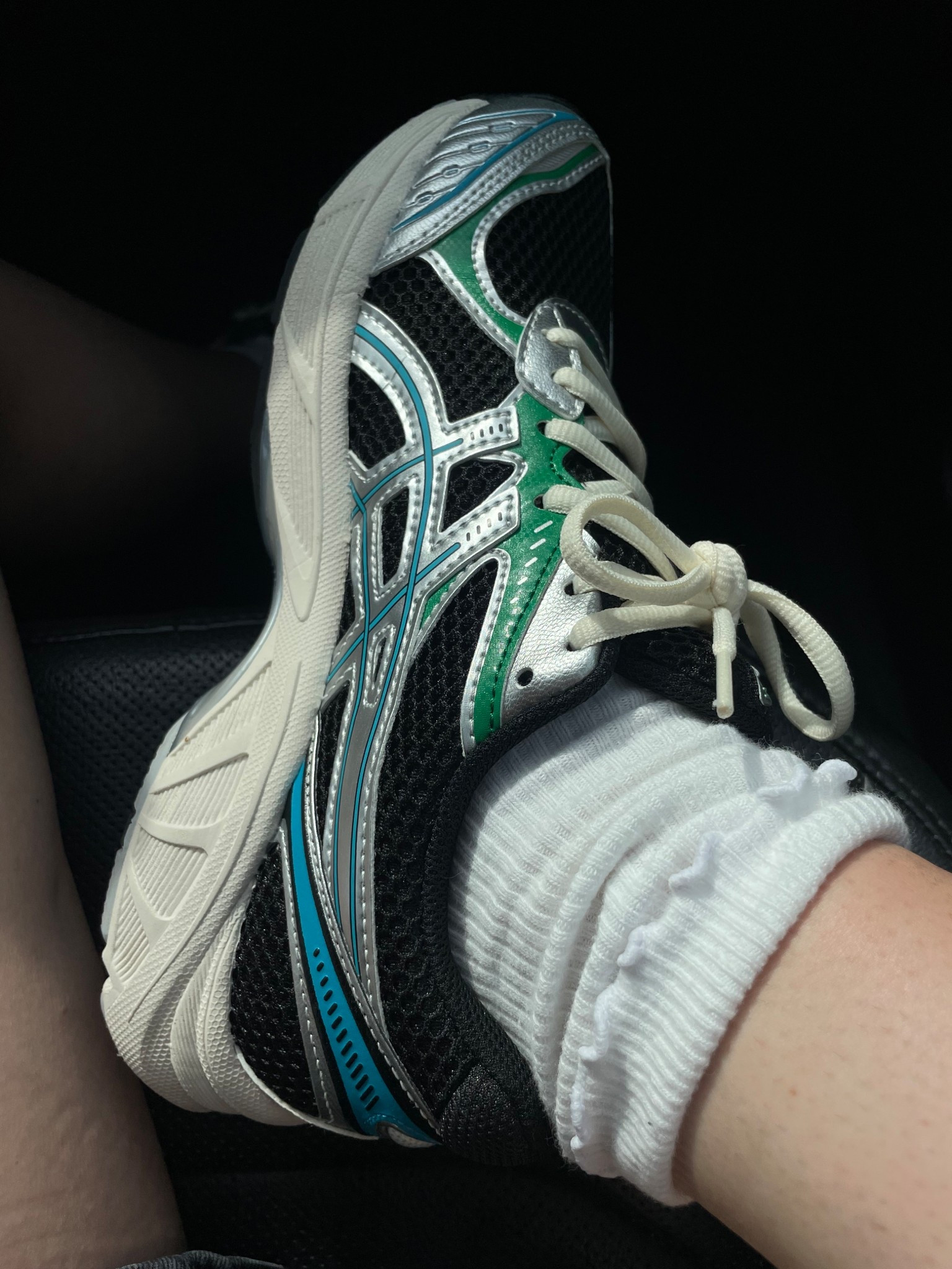 In love with this color!!  #asics 

#sneaker #blacksneakers 
#asics #greensneakers #coolgirlsneakers 

#LTKActive #LTKShoeCrush #LTKStyleTip