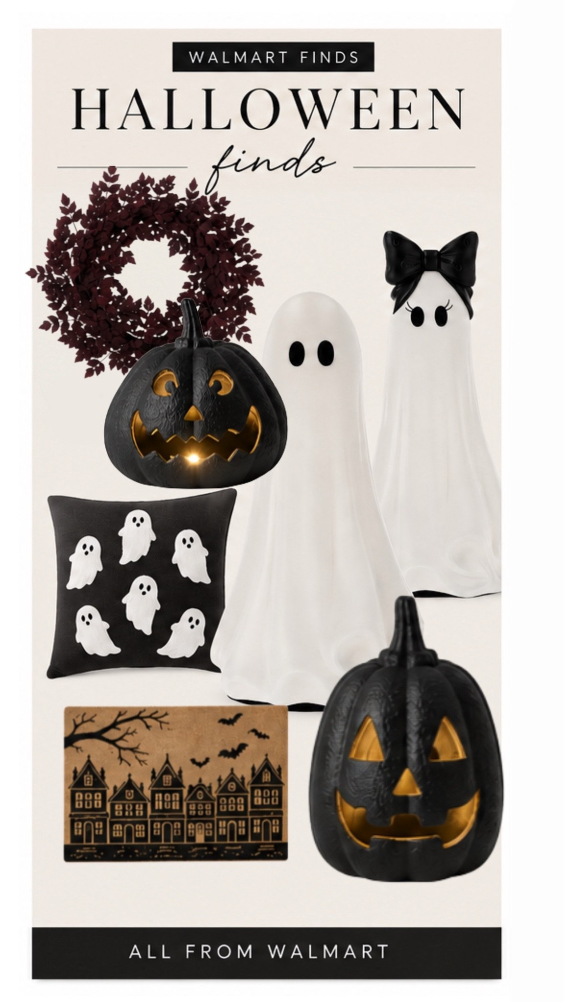 Halloween decor, but make it chic. 🖤

A few Walmart finds I’d actually use — deep burgundy, black, warm gold and just enough Halloween without taking over the house.

#WalmartFinds #WalmartHome #HalloweenDecor #ChicHalloween #HalloweenInspo #FallDecor #BurgundyDecor #BlackHalloweenDecor #AffordableDecor #SeasonalDecor

#LTKHome #LTKSaleAlert #LTKSeasonal