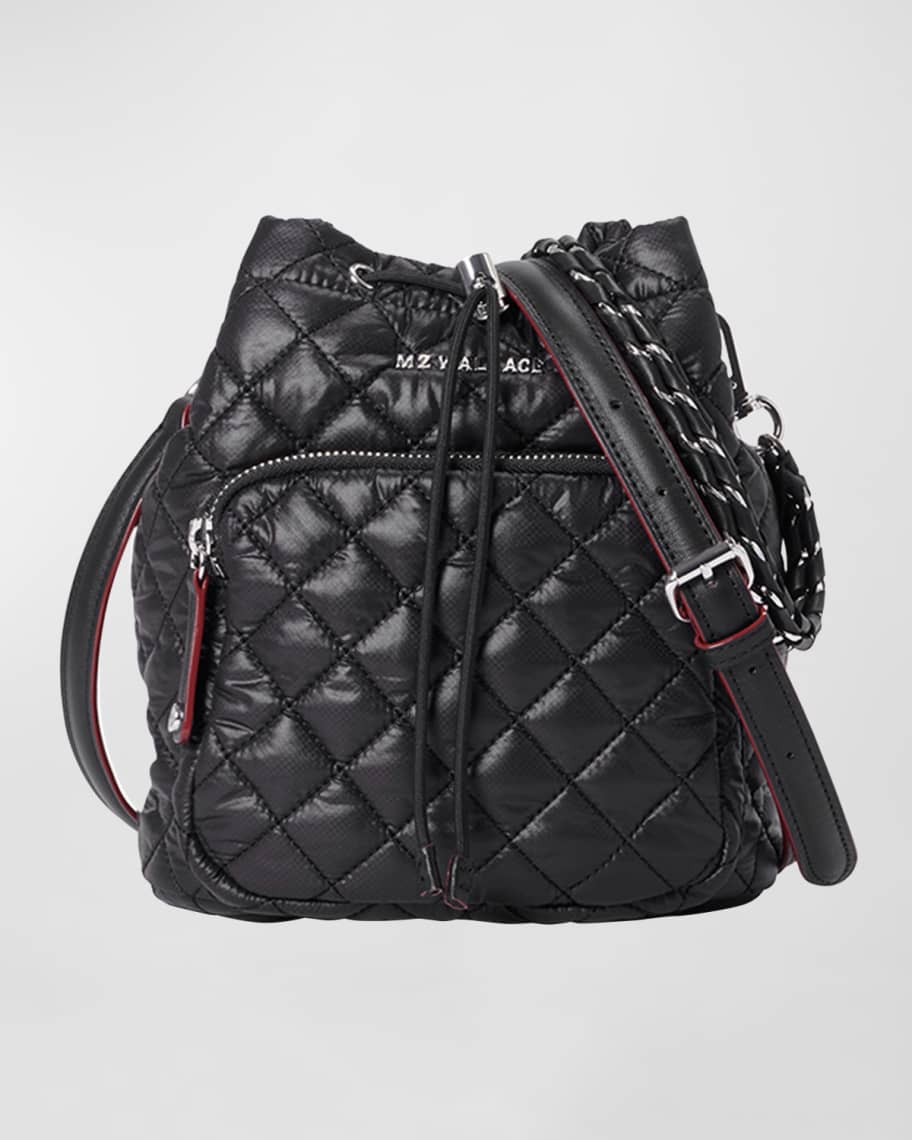 Crosby Quilted Nylon Bucket Bag | Neiman Marcus