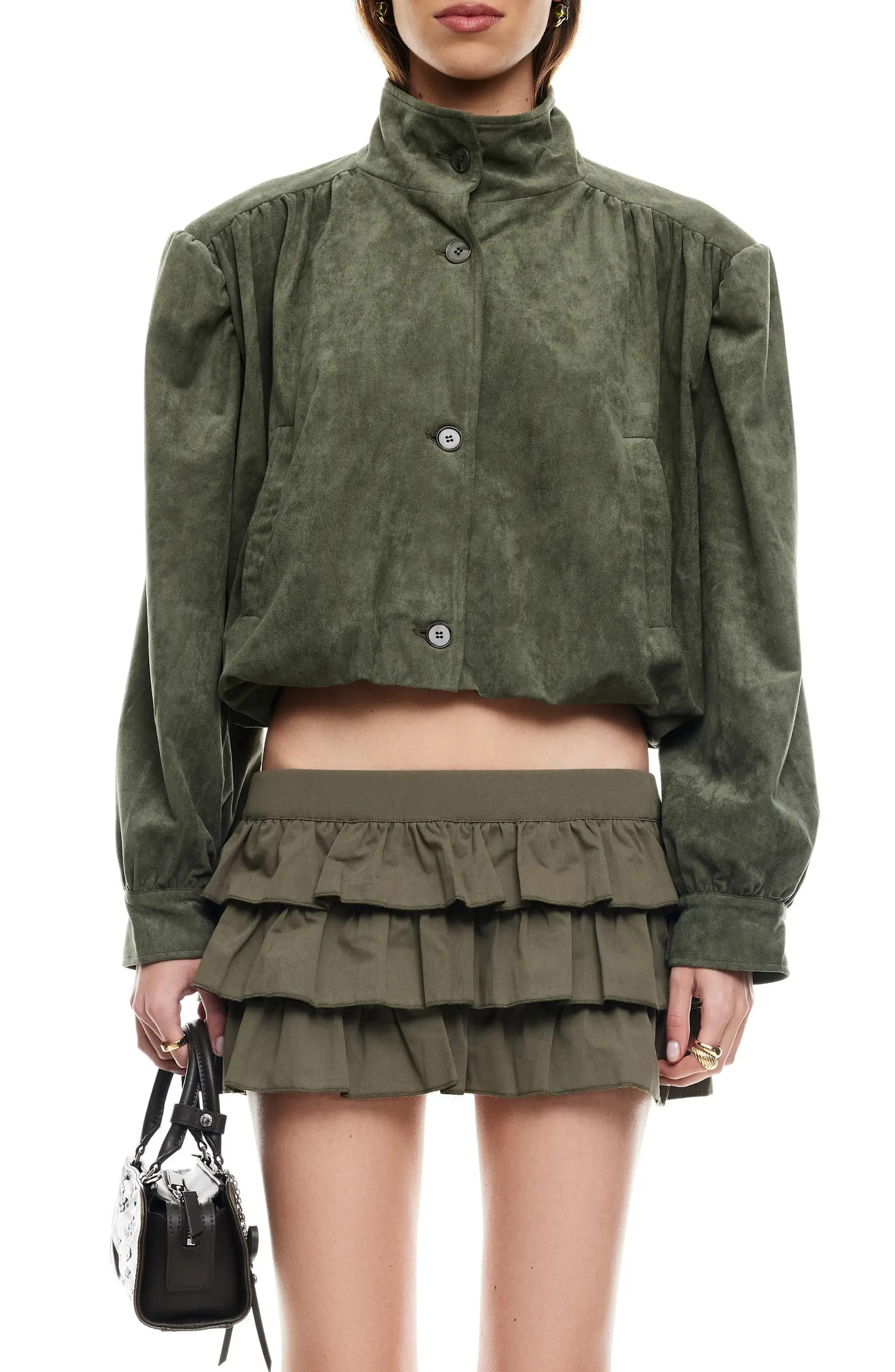 LIONESS Luminous Faux Suede Jacket | Nordstrom | Nordstrom