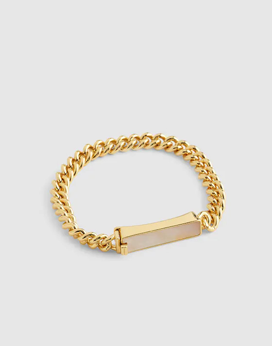 Mother-of-Pearl Bar Chain Bracelet | Madewell