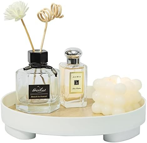 OCIRA Decorative Round Trays - Minimalist Home Decor Tray for Storage Perfume, Skincare, Candle & Ma | Amazon (US)