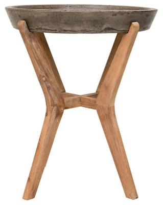 Safavieh Celeste Indoor/Outdoor Modern Concrete End Table | Ashley | Ashley Homestore