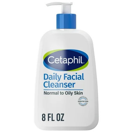 Cetaphil Daily Facial Cleanser for Sensitive Combination to Oily Skin 8 oz | Walmart (US)