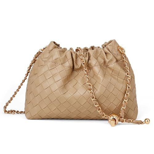 Kiss Sea Dumpling Crossbody Bag, Mini Clutch Evening Purse Womens Shoulder Handbags Light brown: ... | Amazon (US)