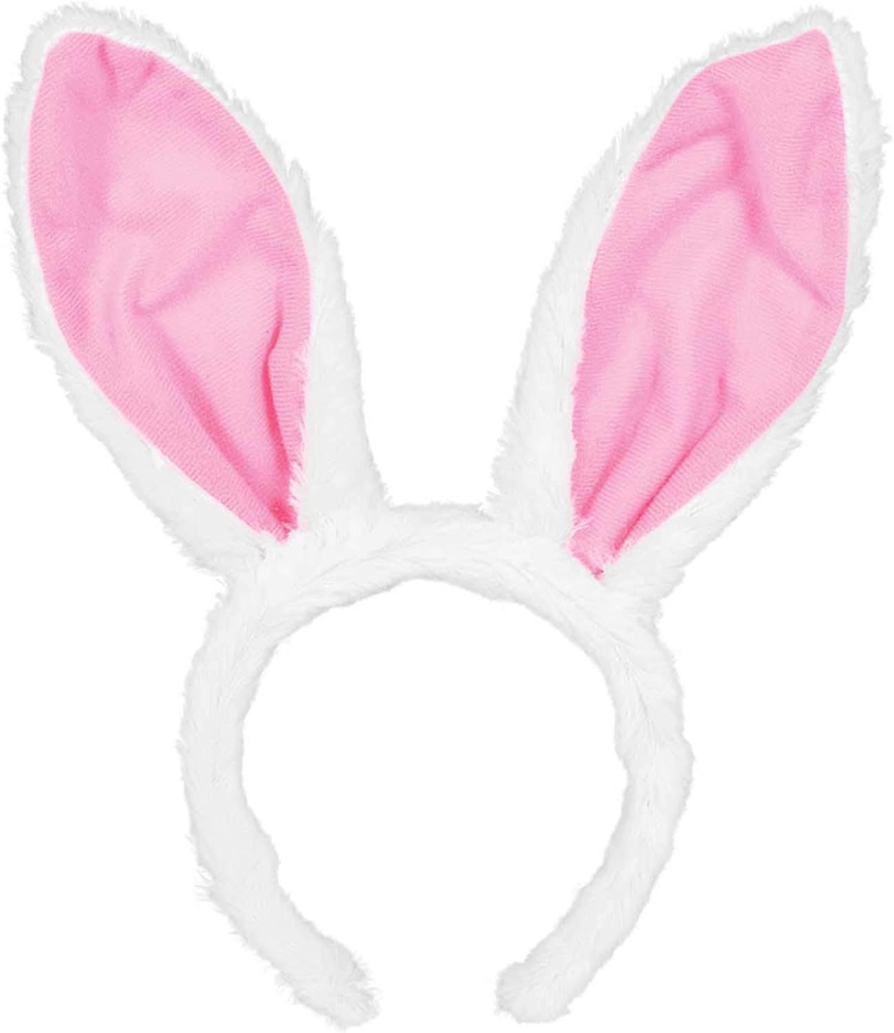 Amscan Egg-stra Special Fluffy Pink Easter Bunny Ears Headband | Party Costume | Amazon (US)