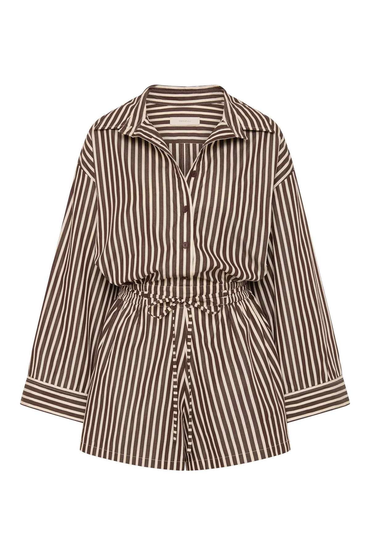 Belas Playsuit Rita Stripe Port | Casalina