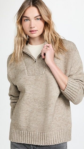 Knitweat Pullover with Front Zipper | Shopbop