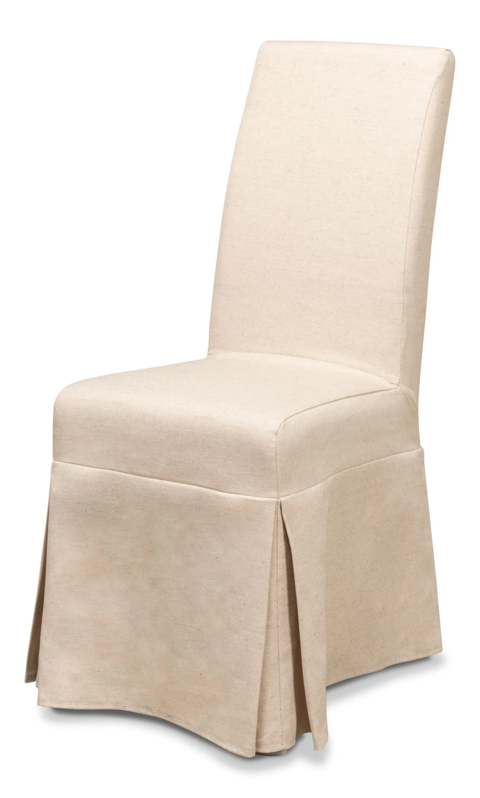 Sarreid Ltd Draped Upholstered Dining Chair in Beige | Perigold | Perigold