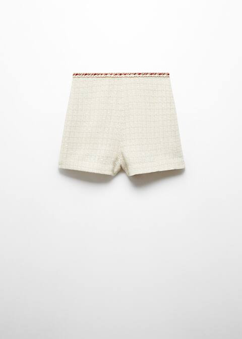 Tweed trim shorts | MANGO (US)