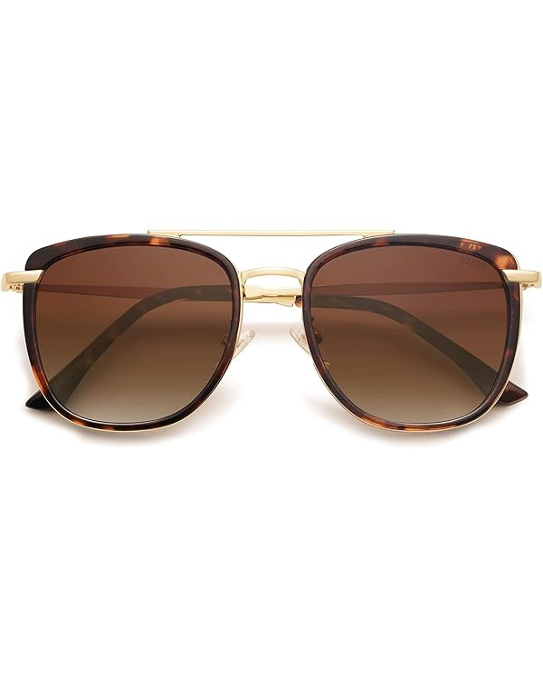 SOJOS Retro Aviator Square Polarized Sunglasses For Women Men,Vintage Women's Sun Glasses Shades ... | Amazon (US)