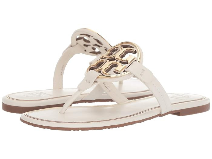 Tory Burch Metal Miller (Bleach/Gold) Women's Shoes | Zappos