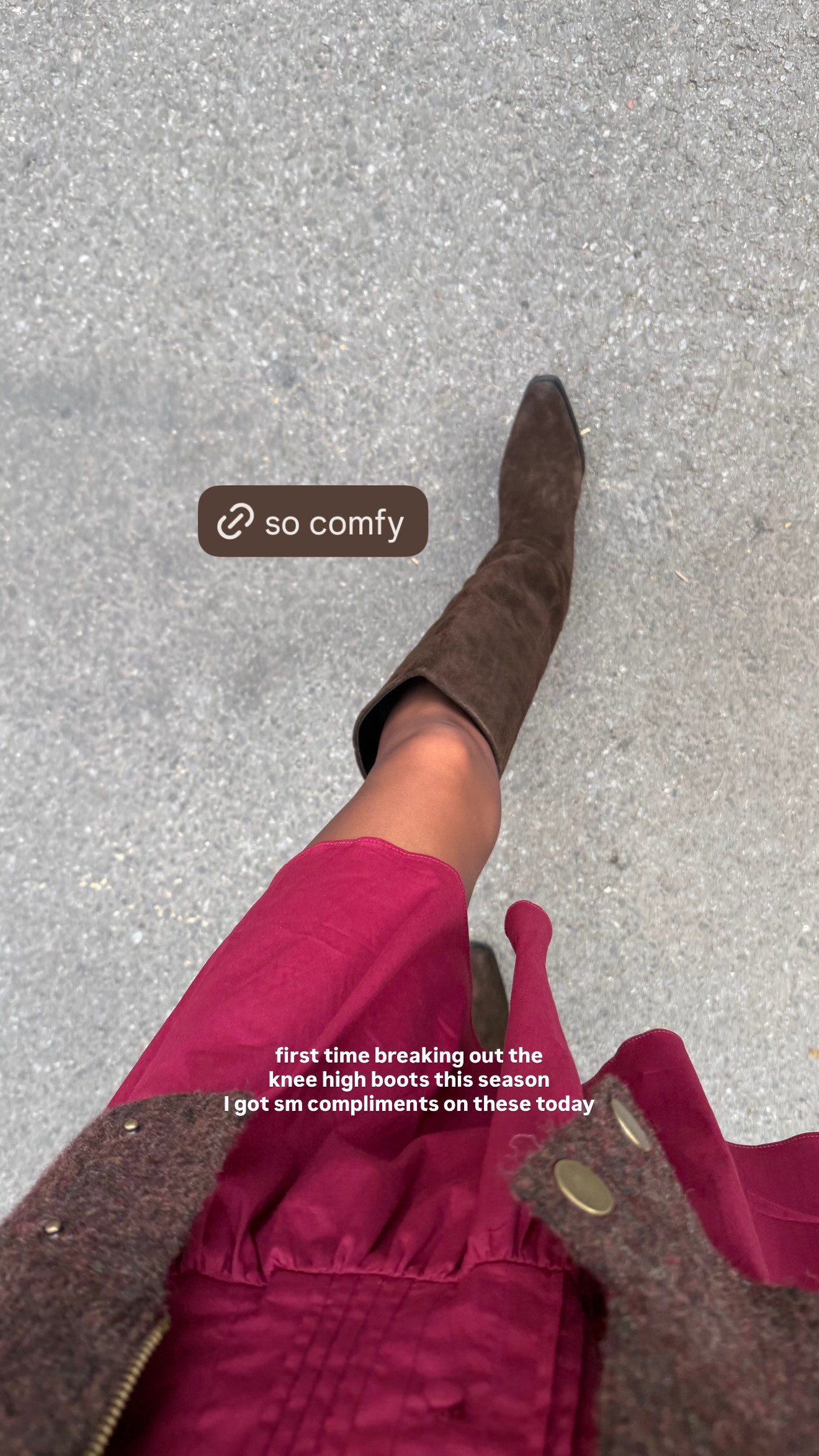 first time breaking out these knee high boots! 

 #LTKootd #LTKSeasonal
