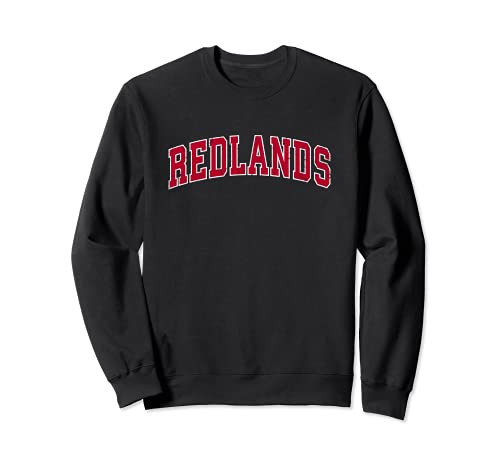 Redlands California CA Vintage Sports Design Red Design Sweatshirt | Amazon (US)