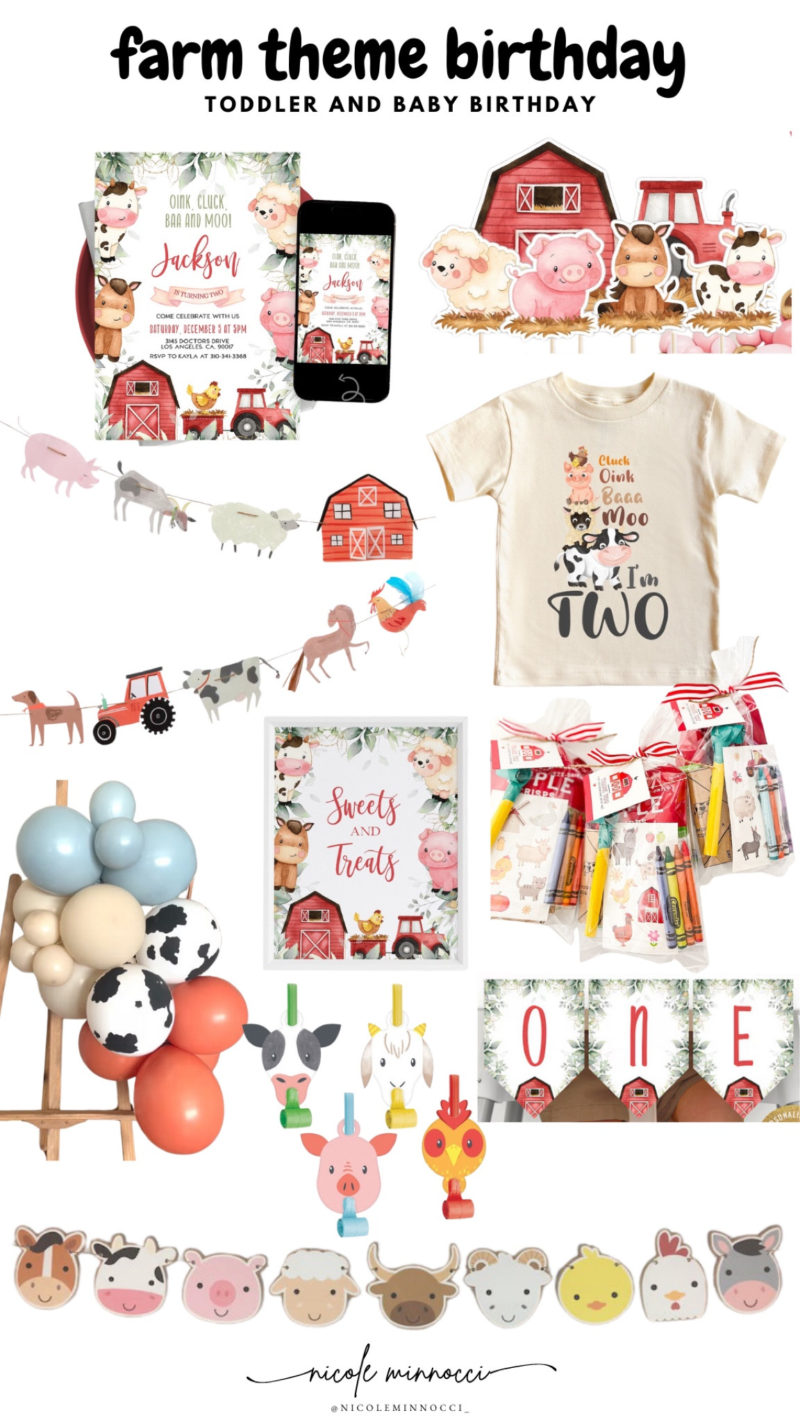 First or second birthday party idea! Cute farm theme- all found on Etsy!

#LTKKids #LTKBaby #LTKParties