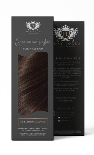 COCOA - WRAP PONYTAIL CLIP IN HAIR EXTENSIONS 12 / 16 / 22 / 26 INCH | Foxy Locks