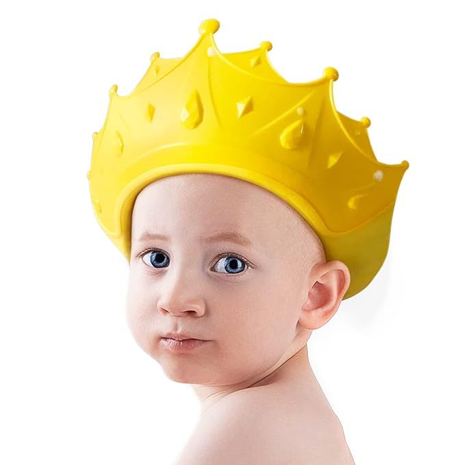 Amazon.com: Baby Shower Cap Waterproof Shampoo hat for Children Toddler Girls Boys Protect ears e... | Amazon (US)