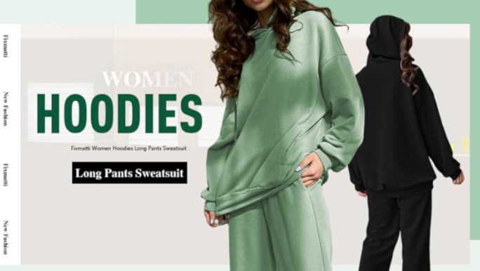 Fixmatti Women Hoodies Tracksuit Long Sleeve Sweatshirts Jogger Pant 2 Piece Outfits | Amazon (US)