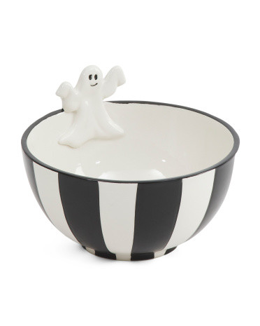 5.5in Striped Bowl With Ghost | TJ Maxx