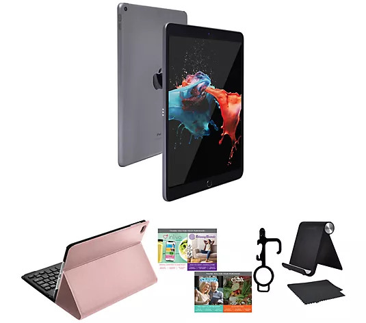 Apple iPad 10.2" Gen 9 64GB Wi-Fi w/ Accessories and Voucher - QVC.com | QVC