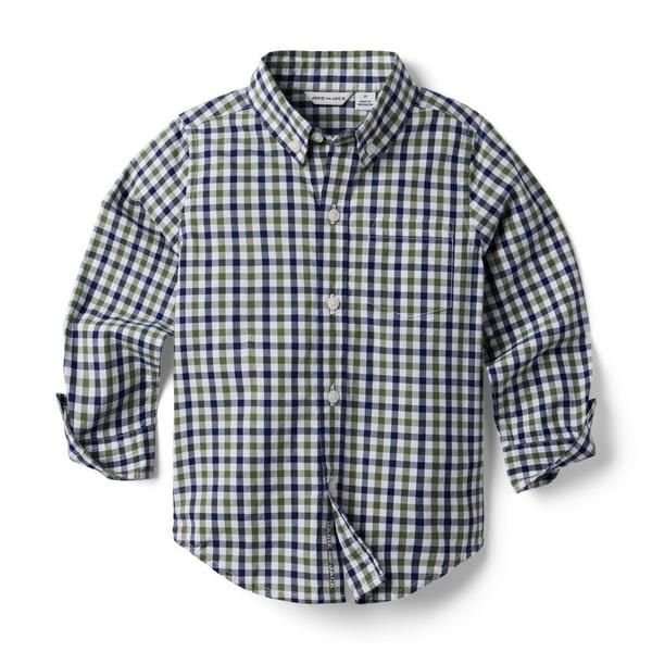 Gingham Poplin Shirt | Janie and Jack