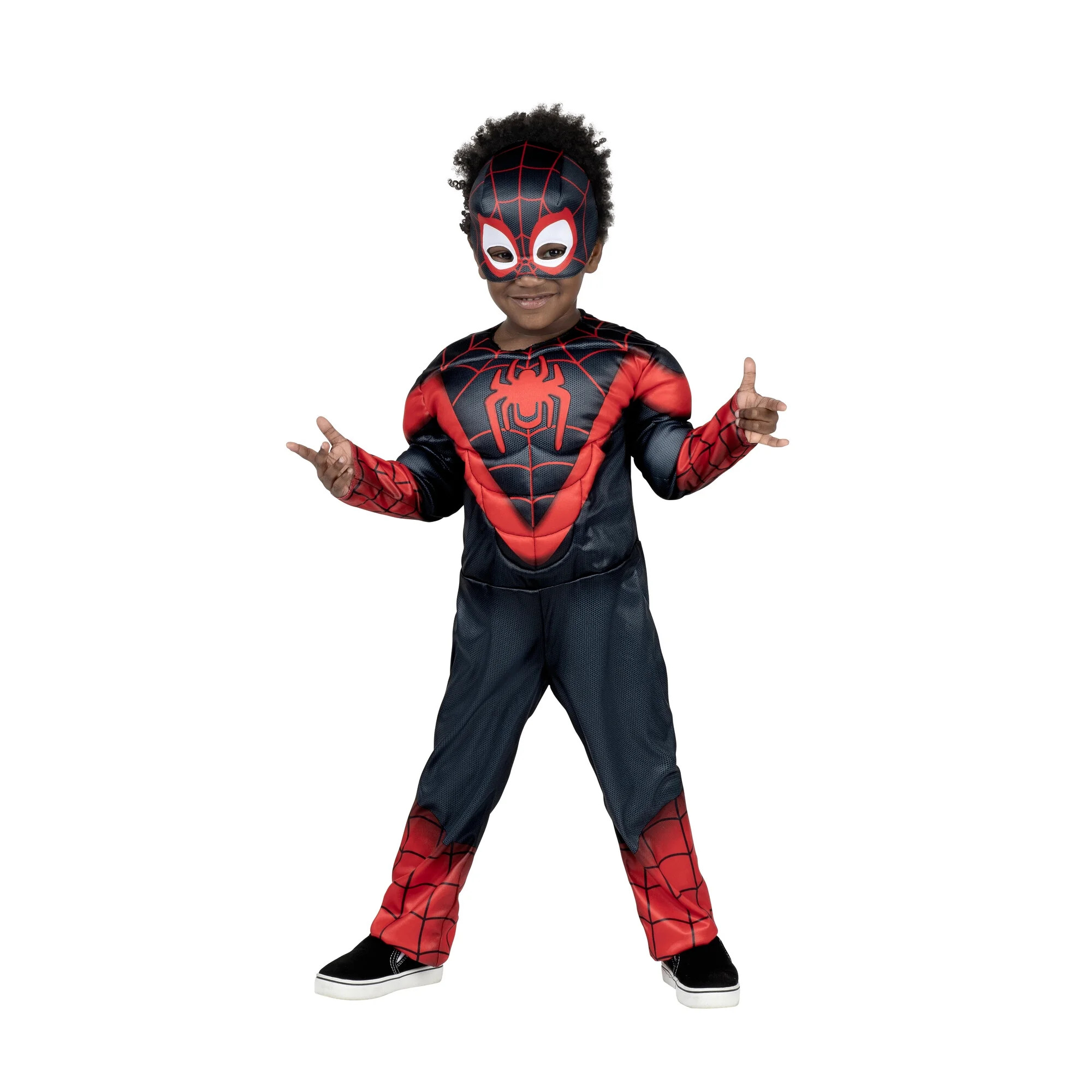 MARVEL Miles Morales Boys Toddler Halloween Costume , Toddler size 2T, by Jazwares | Walmart (US)