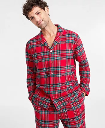 Matching Men's Brinkley Cotton Plaid Pajamas Set, Created for Macy's | Macy's Canada
