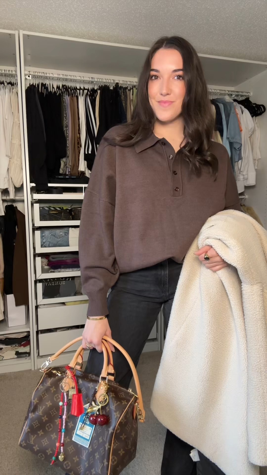 Easy Christmas Day outfit 🤍
Wearing a size small in the sweater.
Jeans are older Zara. 

#LTKSaleAlert #LTKootd #LTKHoliday