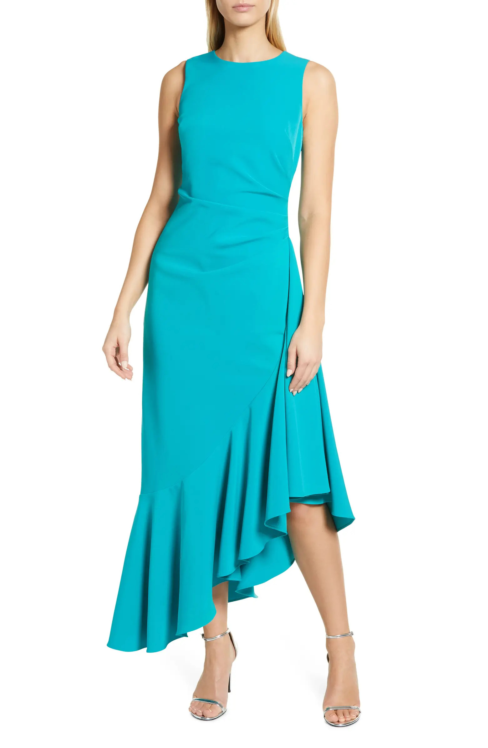 Asymmetric Ruffle Hem Cocktail Dress | Nordstrom