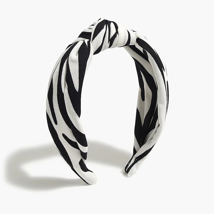 Zebra knot headband | J.Crew Factory