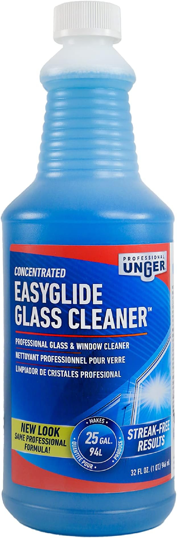 Unger Professional Streak-Free EasyGlide Glass Cleaner Concentrate, 32 oz – Ammonia-Free, Makes... | Amazon (US)