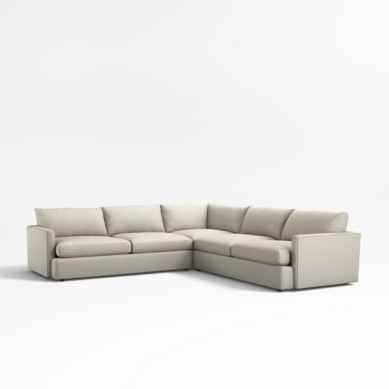 Lounge 3-Piece L-Shaped Sectional Sofa + Reviews | Crate & Barrel | Crate & Barrel