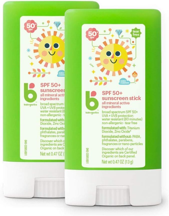 Babyganics SPF 50 Travel Size Baby Sunscreen Stick UVA UVB Protection | Water Resistant |Non Alle... | Amazon (US)