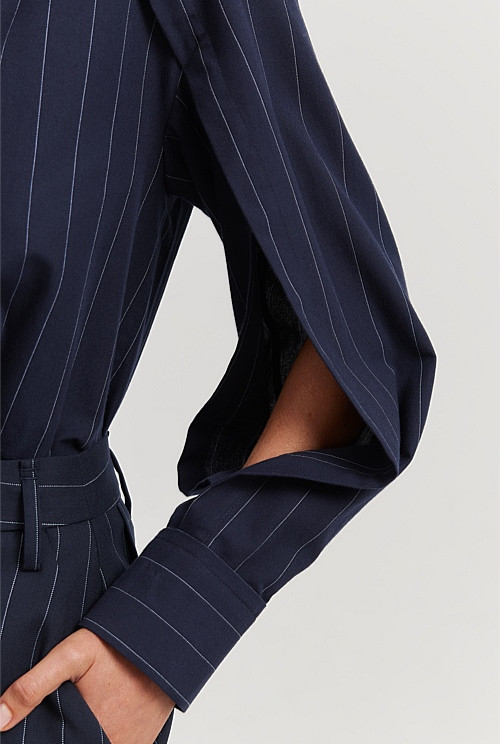 Australian Cotton Split Sleeve Shirt | Country Road