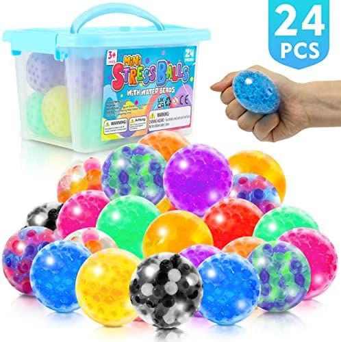 KLT Mini Stress Balls Bulk for Kids - Squishy Toys 24 Pack - Sensory Toys for Autistic Children -... | Amazon (US)