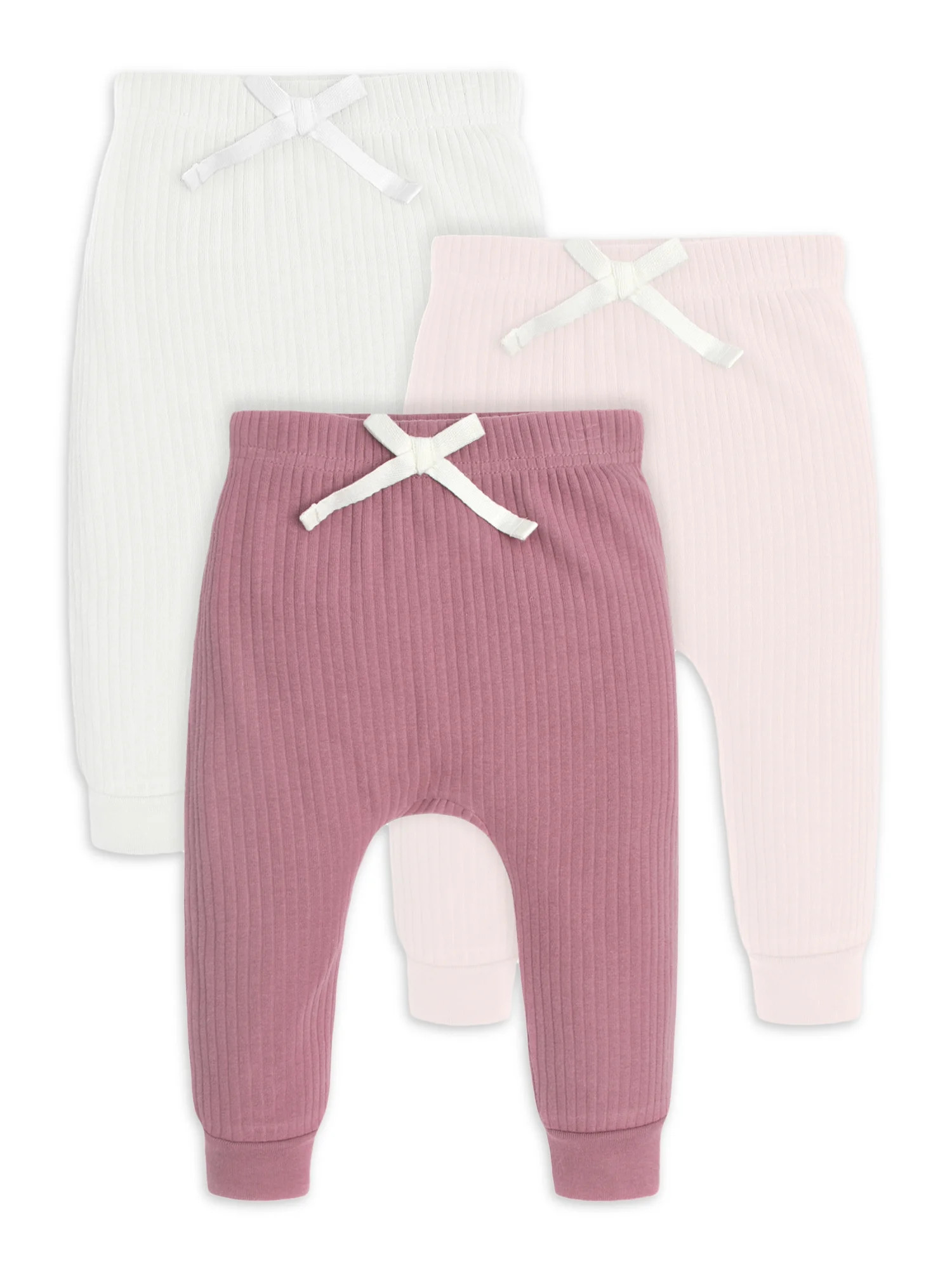 Modern Moments by Gerber Baby Girl Pants, 3-Pack (Newborn - 12M) | Walmart (US)