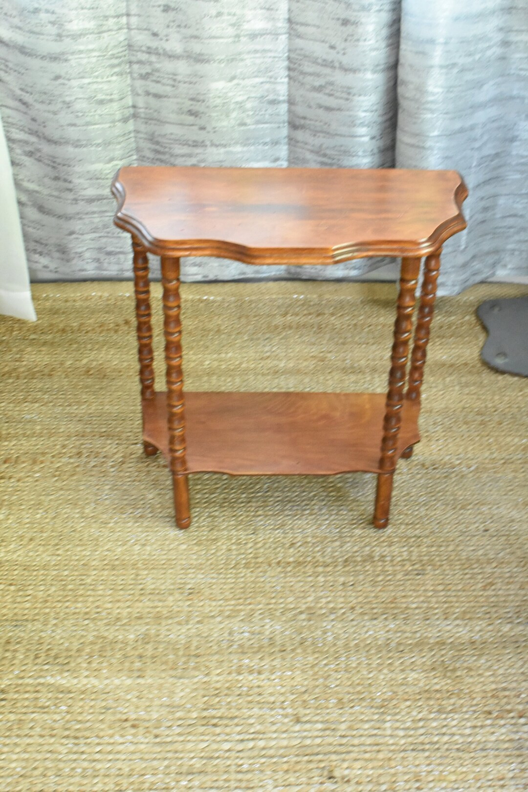 Vintage/antique Half Moon End Side Table Spindles Table - Etsy | Etsy (US)