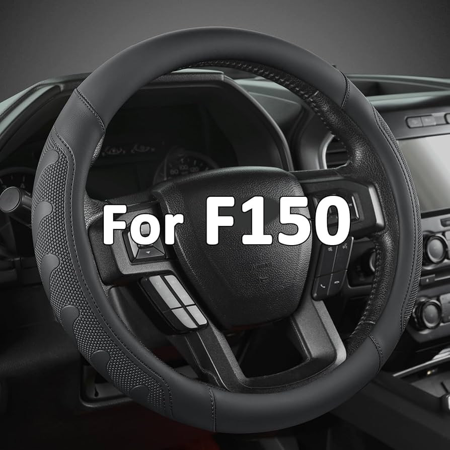 GIANT PANDA Car Steering Wheel Cover for Ford - F150 F250 F350 Expedition, (15.5-16 inches - Blac... | Amazon (US)