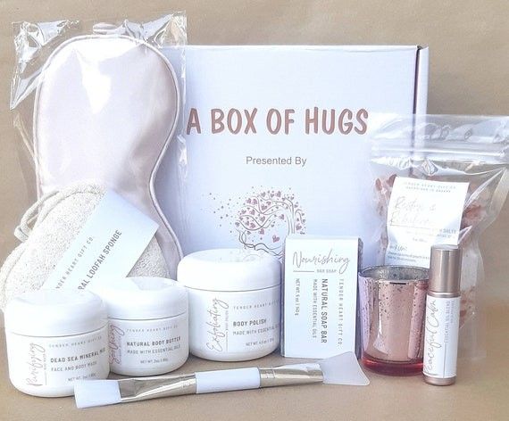 READY TO SHIP Box of Hugs Spa Gift Box Valentine's Day | Etsy Canada | Etsy (CAD)