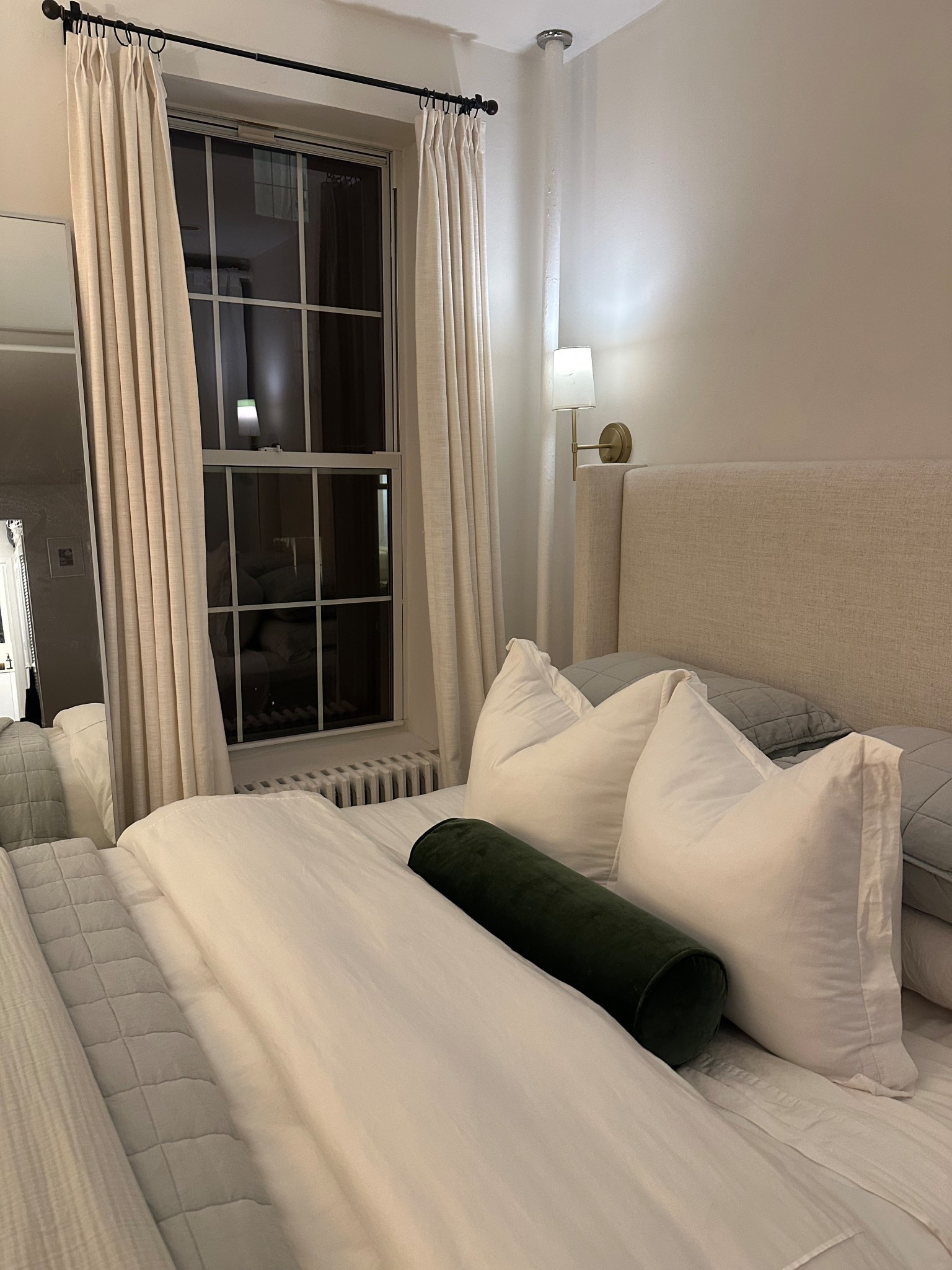 Finally got some rechargeable lights bulbs for my sconces! 

Cozy bedroom neutral bedroom 

#LTKFindsUnder50