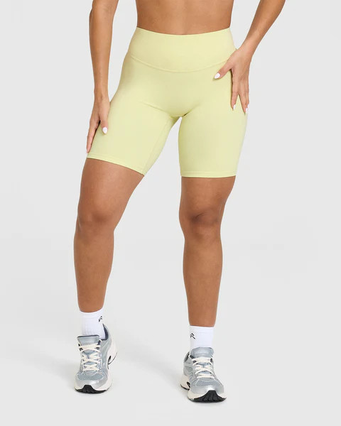 SoftMotion™ Cycling Shorts 8" 
 Pastel Yellow | Oner Active (UK / US)