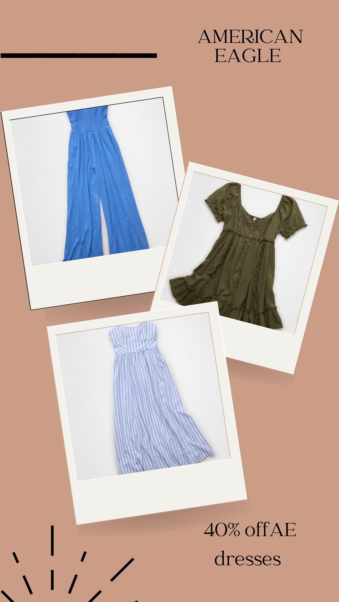 ☀️ Summer style just got sweeter! Dresses & rompers are now 40% OFF at @ae  💕 The perfect time to refresh your warm-weather wardrobe before your favorites sell out!

#LTKSaleAlert #LTKSeasonal #LTKmomlife