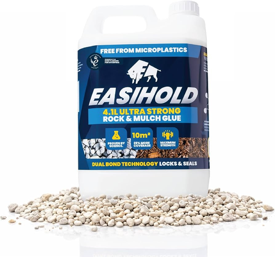 Vuba Easihold 4.1L Gravel Binder \u2013 Rock, Stone Adhesive & Mulch Glue, Dual Bond Tech Ready-t... | Amazon (UK)