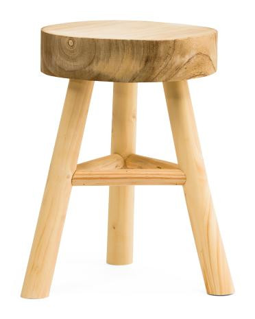 16in Solid Wood Plant Stand Stool | TJ Maxx