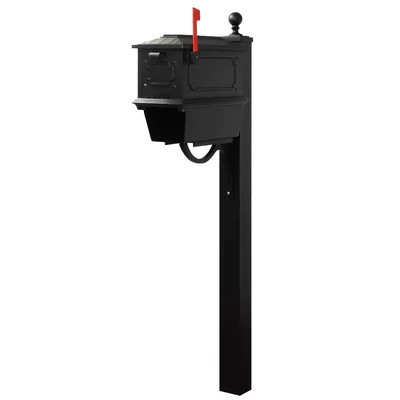 Kingston Curbside Post Mounted Mailbox | Wayfair North America