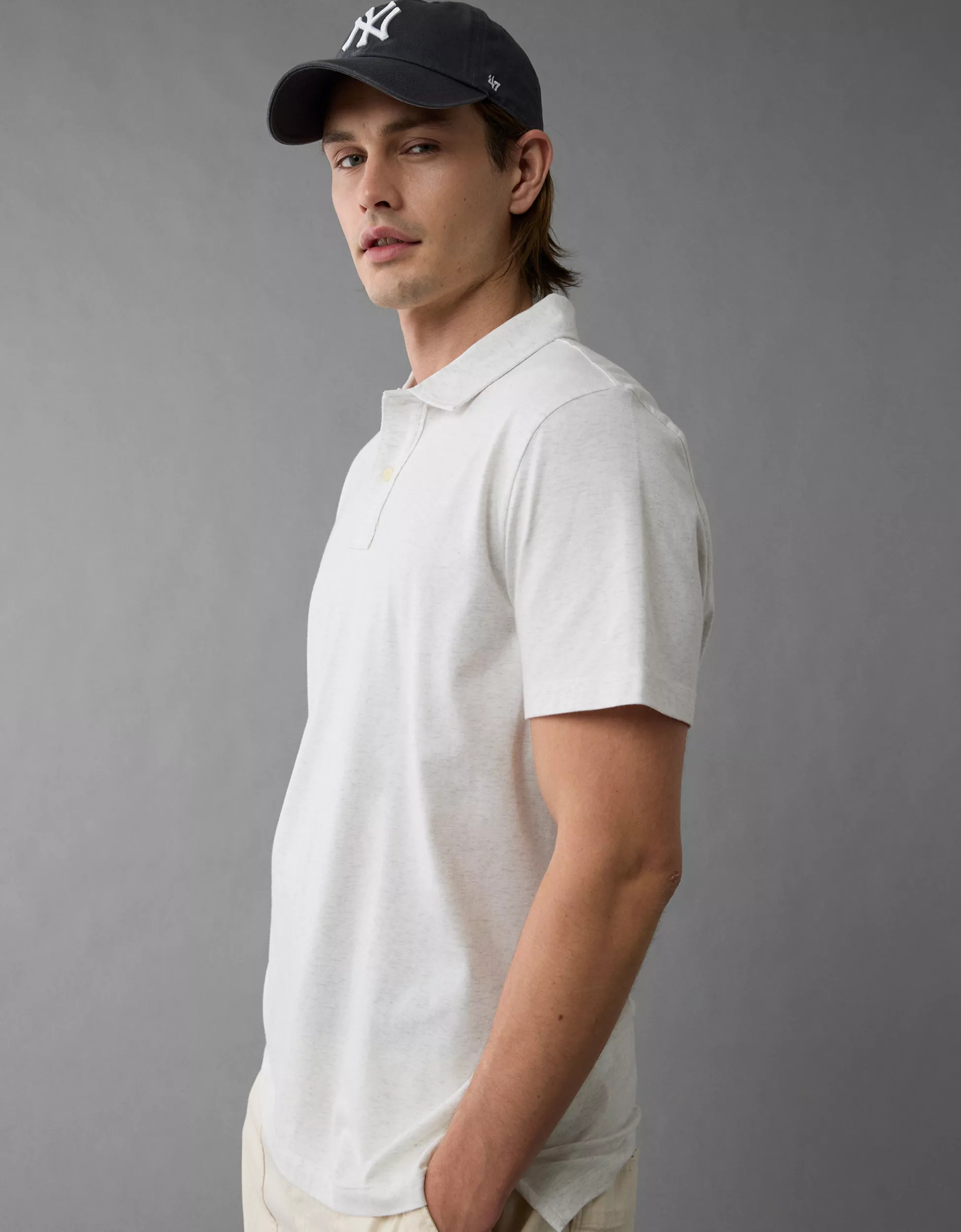 AE 24/7 Club Logo Polo Shirt | American Eagle Outfitters (US & CA)