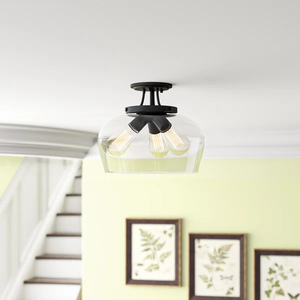 Keener 3 - Light 13" Semi Flush Mount | Wayfair North America