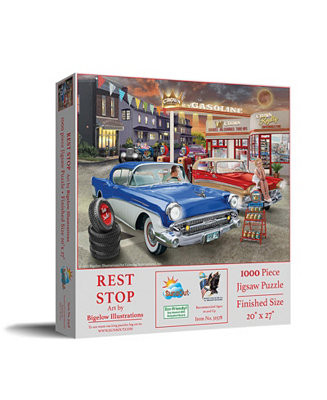 SunsOut Rest Stop 1000 piece Jigsaw Puzzle for Adults - Macy's | Macy's