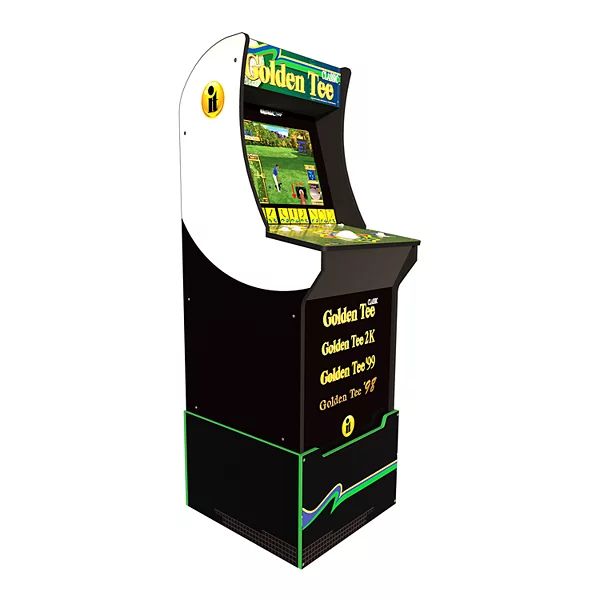 Arcade 1 Up Golden Tee Fore Home Arcade Machine with Riser & Light Up Marquee | Kohl's